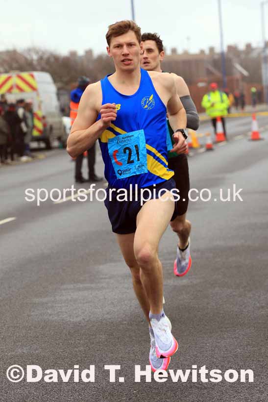 Senior mens 12 Stage 2023 Northern Mens 12 stage and Womens 6 Stage Relays and Young Athletes, Redcar. Photo: David T. Hewitson/Sports for All Pics